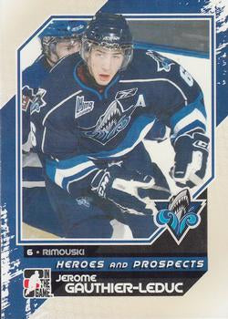 #43 Jerome Gauthier-Leduc - Rimouski Oceanic - 2010-11 In The Game Heroes and Prospects Hockey