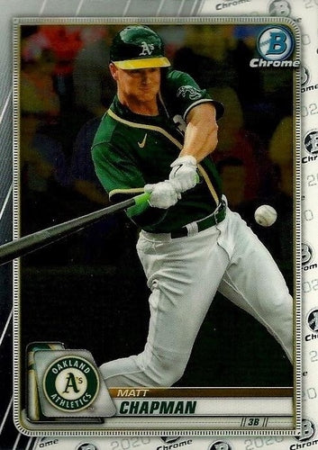 #43 Matt Chapman - Oakland Athletics - 2020 Bowman Chrome Baseball