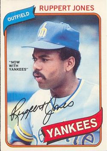#43 Ruppert Jones - New York Yankees - 1980 O-Pee-Chee Baseball