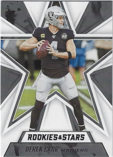 #43 Derek Carr - Las Vegas Raiders - 2020 Panini Rookies & Stars Football