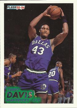 #43 Terry Davis - Dallas Mavericks - 1993-94 Fleer Basketball