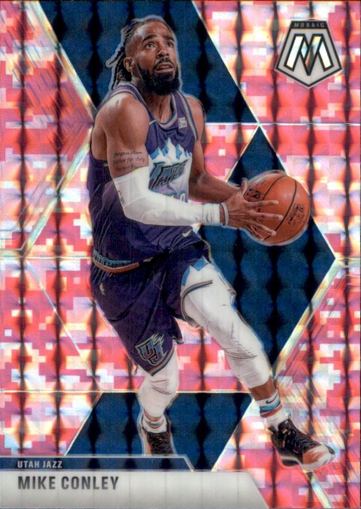 #43 Mike Conley - Utah Jazz - 2019-20 Panini Mosaic - Camo Pink Basketball