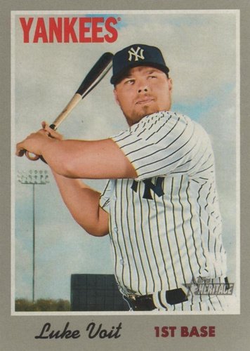 #43 Luke Voit - New York Yankees - 2019 Topps Heritage Baseball