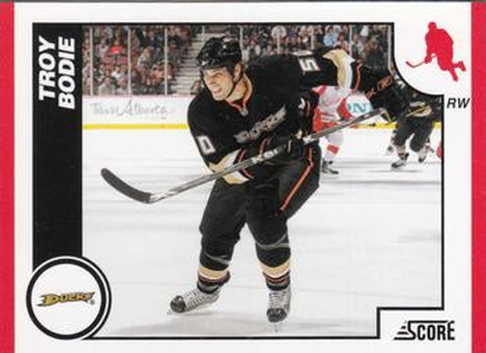 #43 Troy Bodie - Anaheim Ducks - 2010-11 Score Hockey