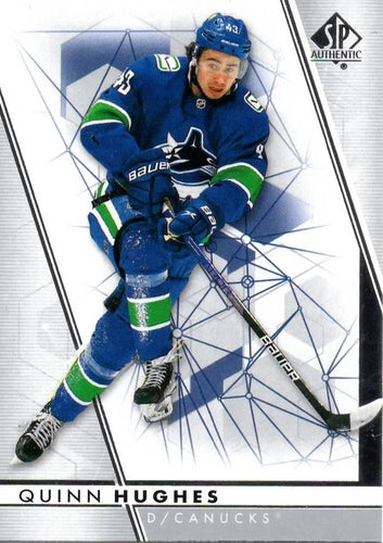 #43 Quinn Hughes - Vancouver Canucks - 2022-23 SP Authentic Hockey