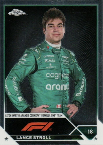 #43 Lance Stroll - Aston Martin Aramco Cognizant F1 Team - 2023 Topps Chrome Formula 1 Racing