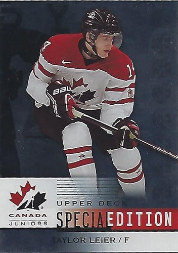 #SE-43 Taylor Leier - Canada - 2014 Upper Deck Team Canada Juniors - Special Edition Hockey