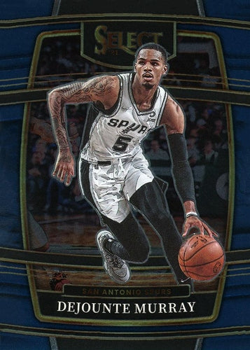 #43 Dejounte Murray - San Antonio Spurs - 2021-22 Panini Select - Blue Basketball