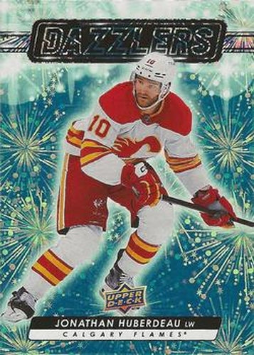 #DZ-43 Jonathan Huberdeau - Calgary Flames - 2023-24 Upper Deck - Dazzlers Green Hockey