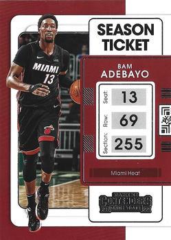 #43 Bam Adebayo - Miami Heat - 2021-22 Panini Contenders Basketball