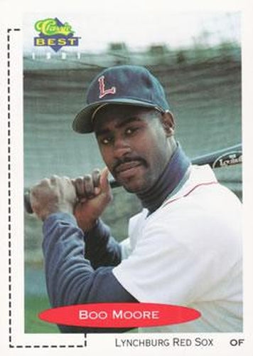 #43 Boo Moore - Lynchburg Red Sox - 1991 Classic Best Baseball