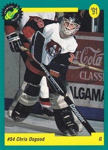 #43 Chris Osgood - Detroit Red Wings - 1991 Classic Draft Picks Hockey