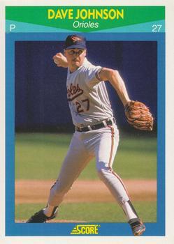 #43 Dave Johnson - Baltimore Orioles - 1990 Score Rising Stars Baseball