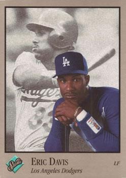 #43 Eric Davis - Los Angeles Dodgers - 1992 Studio Baseball