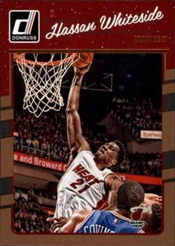 #43 Hassan Whiteside - Miami Heat - 2016-17 Donruss Basketball