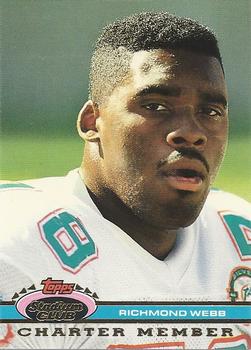 #NNO43a Richmond Webb - Miami Dolphins - 1991 Stadium Club Charter Member