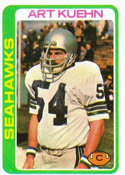 #43 Art Kuehn - Seattle Seahawks - 1978 Topps Football