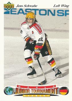 #43 Jens Schwabe - Germany - 1991-92 Upper Deck Czech World Juniors Hockey