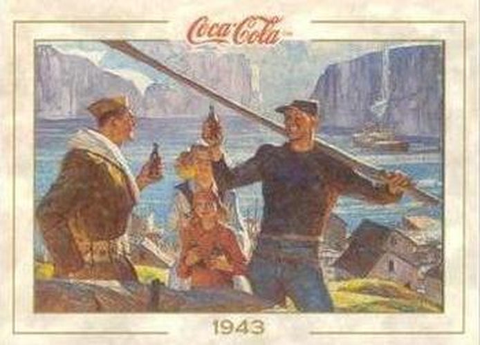 #43 "Iceland" - 1993 Collect-A-Card Coca-Cola Collection Series 1