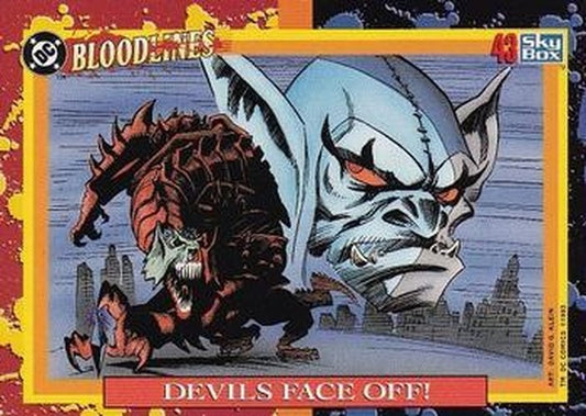 #43 Devils Face Off! - 1993 SkyBox DC Comics Bloodlines