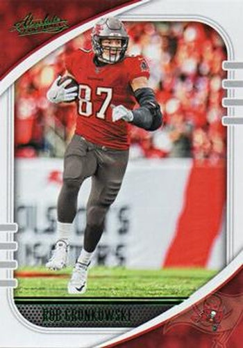 #43 Rob Gronkowski - Tampa Bay Buccaneers - 2020 Panini Absolute - Green Football