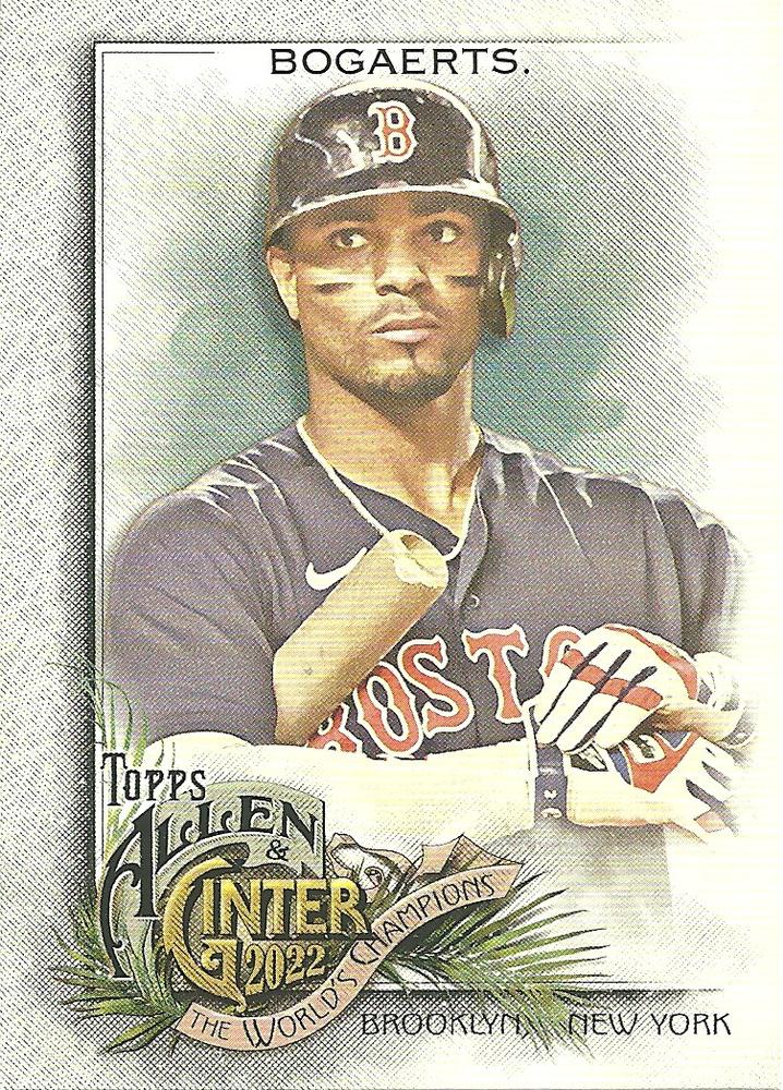 #43 Xander Bogaerts - Boston Red Sox - 2022 Topps Allen & Ginter Baseball