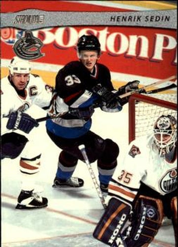 #43 Henrik Sedin - Vancouver Canucks - 2001-02 Stadium Club Hockey