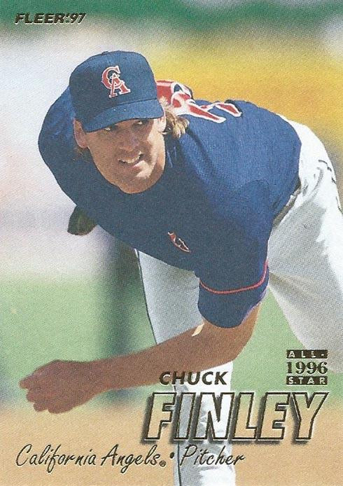 #43 Chuck Finley - California Angels - 1997 Fleer Baseball