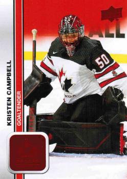 #43 Kristen Campbell - Canada - 2023 Upper Deck Team Canada Juniors - Red Foil Hockey