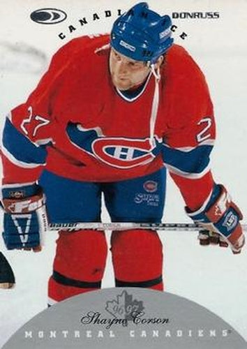 #43 Shayne Corson - Montreal Canadiens - 1996-97 Donruss Canadian Ice Hockey