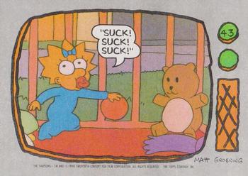 #43 Suck! Suck! Suck! - 1990 Topps The Simpsons