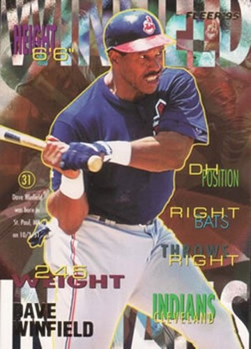 #U-43 Dave Winfield - Cleveland Indians - 1995 Fleer Update Baseball
