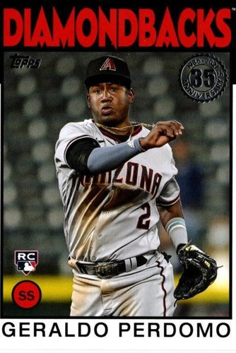 #86B-43 Geraldo Perdomo - Arizona Diamondbacks - 2021 Topps Update - 1986 Topps Baseball 35th Anniversary Baseball