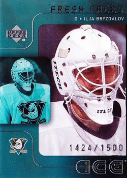 #43 Ilja Bryzgalov - Anaheim Mighty Ducks - 2001-02 Upper Deck Ice Hockey