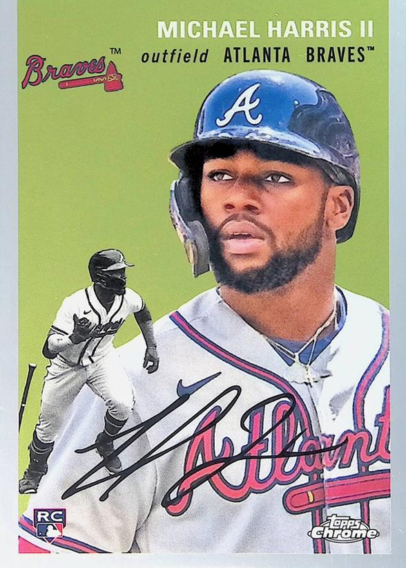 #43b Michael Harris II - Atlanta Braves - 2023 Topps Chrome Platinum Anniversary Baseball