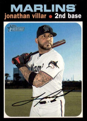 #440 Jonathan Villar - Miami Marlins - 2020 Topps Heritage Baseball