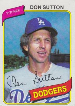 #440 Don Sutton - Los Angeles Dodgers - 1980 Topps Baseball