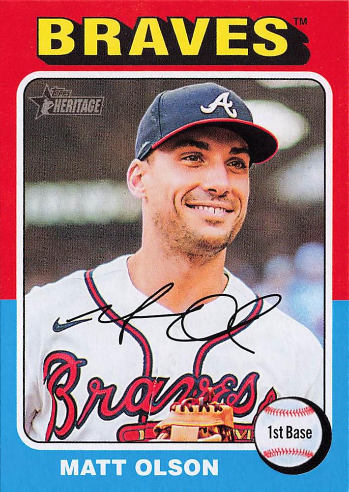 #440 Matt Olson - Atlanta Braves - 2024 Topps Heritage Baseball