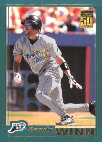 #440 Randy Winn - Tampa Bay Devil Rays - 2001 Topps Baseball