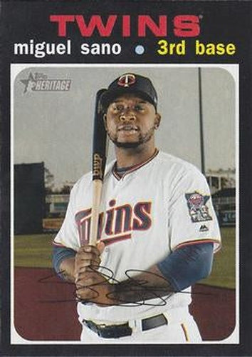 #441 Miguel Sano - Minnesota Twins - 2020 Topps Heritage Baseball