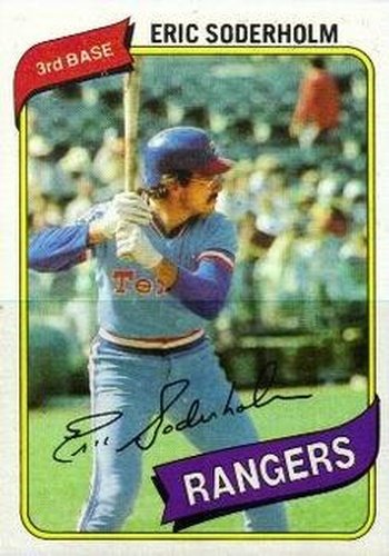 #441 Eric Soderholm - Texas Rangers - 1980 Topps Baseball