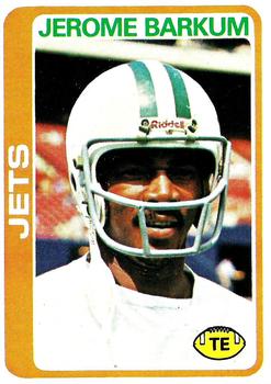 #442 Jerome Barkum - New York Jets - 1978 Topps Football