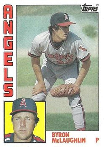#442 Byron McLaughlin - California Angels - 1984 Topps Baseball
