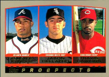 #442 Rafael Furcal / Jason Dellaero / Travis Dawkins - Atlanta Braves / Chicago White Sox / Cincinnati Reds - 2000 Topps Baseball