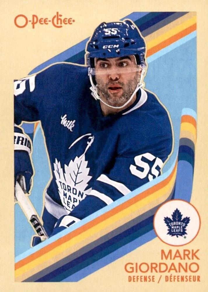 #442 Mark Giordano - Toronto Maple Leafs - 2023-24 O-Pee-Chee - Retro Hockey