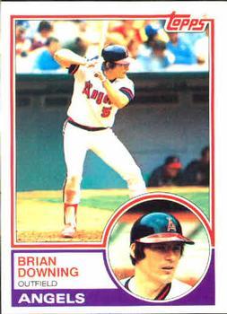 #442 Brian Downing - California Angels - 1983 Topps Baseball