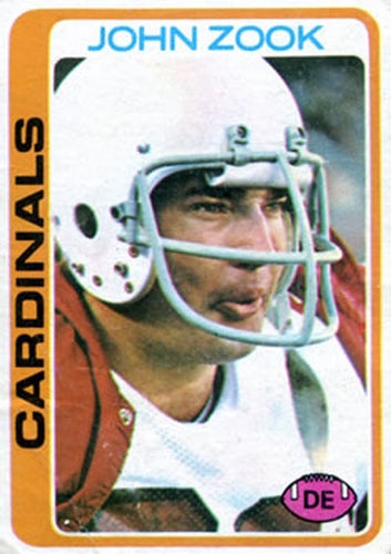 #444 John Zook - St. Louis Cardinals - 1978 Topps Football