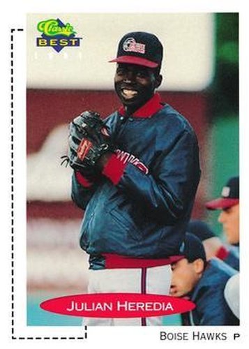 #444 Julian Heredia - Boise Hawks - 1991 Classic Best Baseball