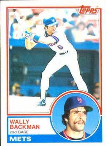 #444 Wally Backman - New York Mets - 1983 Topps Baseball