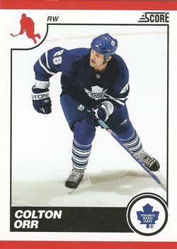 #444 Colton Orr - Toronto Maple Leafs - 2010-11 Score Hockey